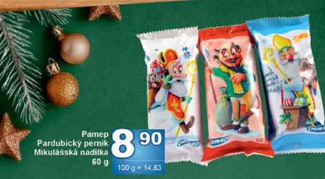 Pamep Pardubický pernik Mikulášská nadílka 60 g 