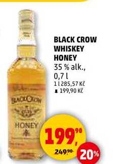 BLACK CROW WHISKEY HONEY, 0,7 l