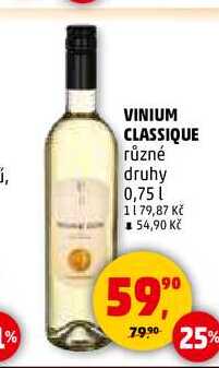 VINIUM CLASSIQUE, 0,75 l