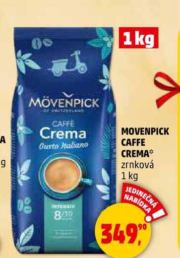 MOVENPICK CAFFE CREMA zrnková, 1 kg