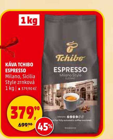 KÁVA TCHIBO ESPRESSO Milano, Sicilia Style zrnková, 1 kg