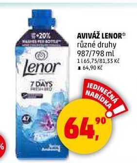 AVIVÁŽ LENOR, 987/798 ml 