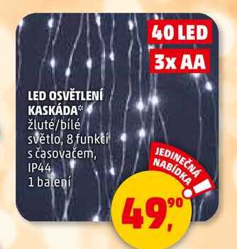 LED OSVĚTLENÍ KASKÁDA, 1 balení