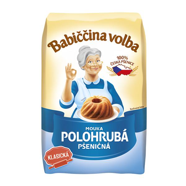 Babiččina Volba Polohrubá pšeničná mouka