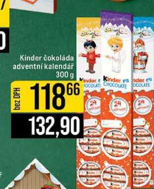 Kinder čokoláda adventní kalendář 300 g 