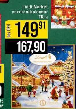 Lindt Market adventní kalendář 115 g 