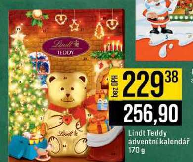 Lindt Teddy adventní kalendář 170 g 