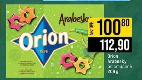 Orion Arabesky polomáčené 209 g 