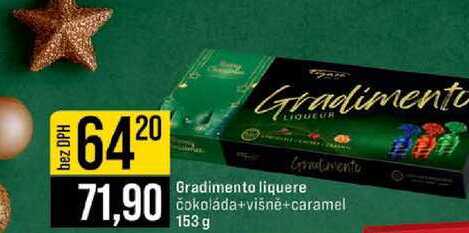 Gradimento liquere čokoláda višně+caramel 153 g 