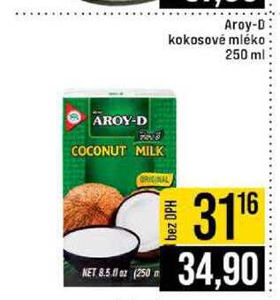 Aroy-D kokosové mléko 250 ml