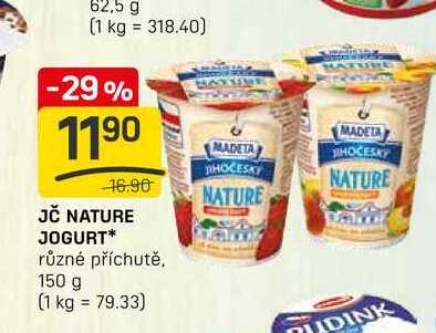 JČ NATURE JOGURE různé příchutě 150 g