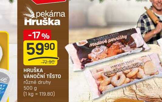 VÁNOČNÍ TĚSTO různé druhy 500 g