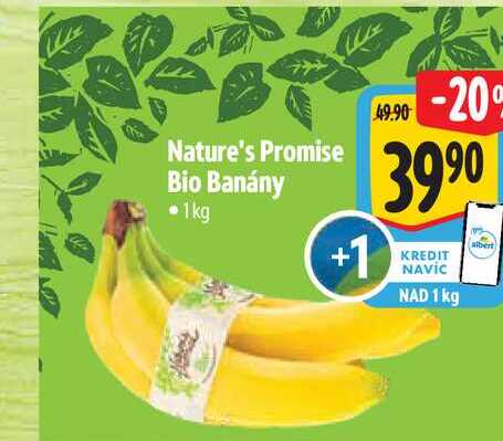 Nature's Promise Bio Banány 1kg