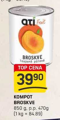 KOMPOT BROSKVE 850 g. p.p. 470g
