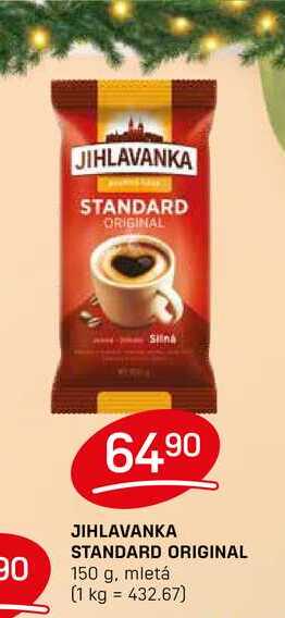 JIHLAVANKA STANDARD ORIGINAL 150 g, mletá