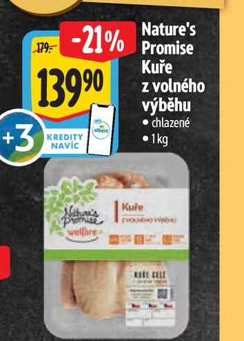 Nature's Promise Kuře z volného výběhu 1 kg