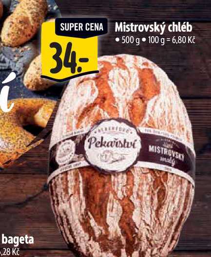   Mistrovský chléb 500 g 