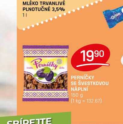 PERNÍČKY SE ŠVESTKOVOU NÁPLNÍ 150 g