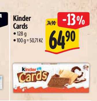 Kinder Cards 128 g