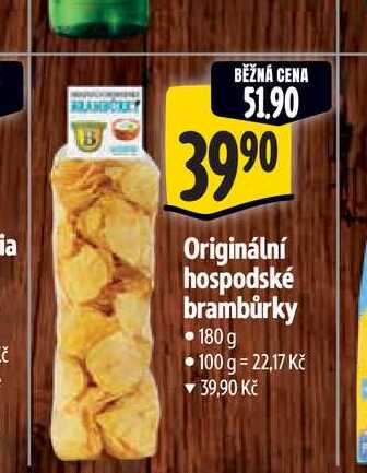 Originální hospodské brambůrky 180 g