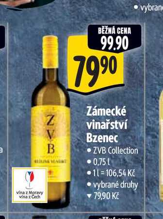 Zámecké vinařství Bzenec 0,75 l