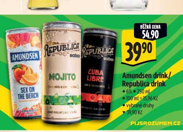   Amundsen drink/ Republica drink 6% 250 ml 