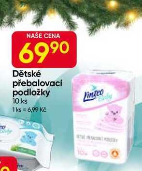 Linteo Dětské přebalovací podložky 10 ks 