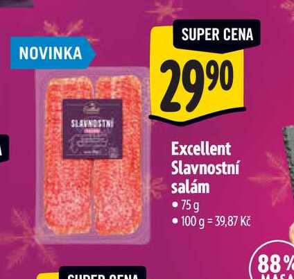   Excellent Slavnostní salám  75 g  