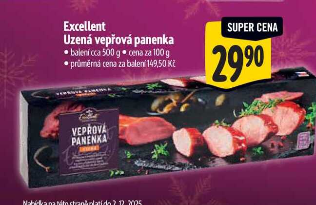 Excellent Uzená vepřová panenka 500 g