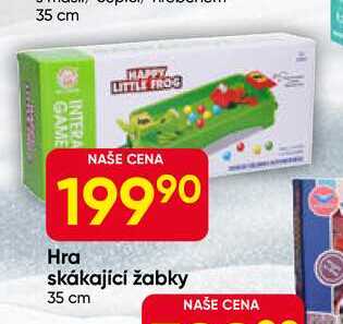 Hra skákající žabky 35 cm 