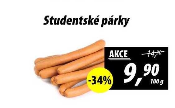 Studentské párky, 100 g