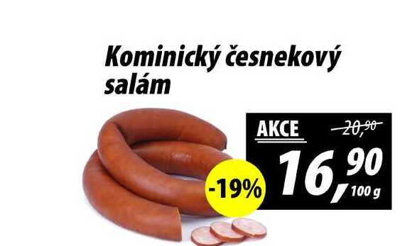 Kominický česnekový salám, 100 g