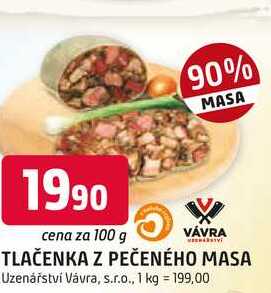 TLAČENKA Z PEČENÉHO MASA 100g