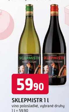 SKLEPMISTR 1l vino polosladké