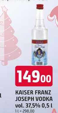 KAISER FRANZ JOSEPH VODKA vol. 37,5% 0,5l