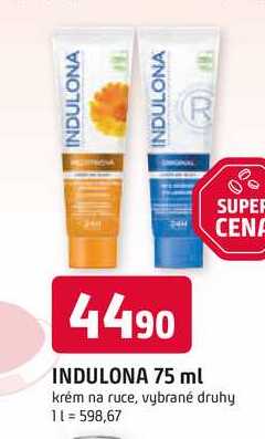 INDULONA 75 ml krém na ruce, vybrané druhy