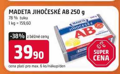 MADETA JIHOČESKE AB 250g