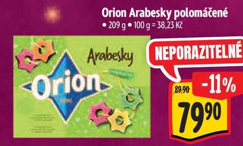 Orion Arabesky polomáčené, 209 g 