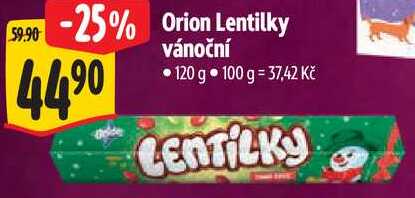 Orion Lentilky vánoční, 120 g