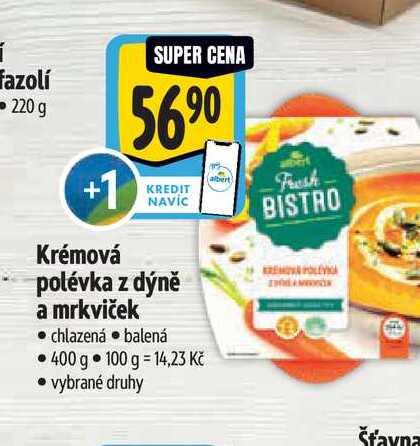  Krémová polévka z dýně a mrkviček 400 g