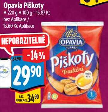 Opavia Piškoty, 220 g