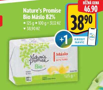 Nature's Promise Bio Máslo 82%, 125 g