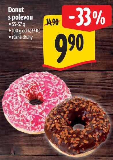 Donut s polevou, 55-57 g