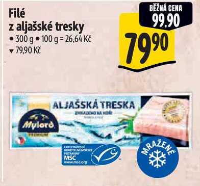 Filé z aljašské tresky, 300 g