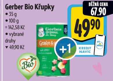 Gerber Bio Křupky, 35 g