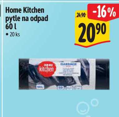Home Kitchen pytle na odpad 60 l, 20 ks 