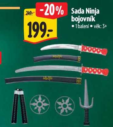Sada Ninja bojovník
