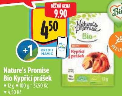 Nature's Promise Bio Kypřící prášek, 12 g