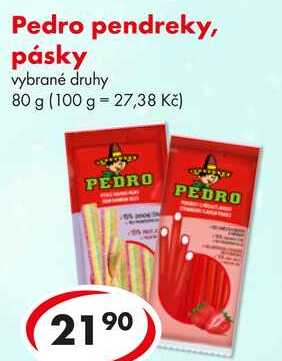 Pedro pendreky, pásky, 80 g