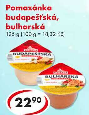 Pomazánka budapešťská, bulharská, 125 g